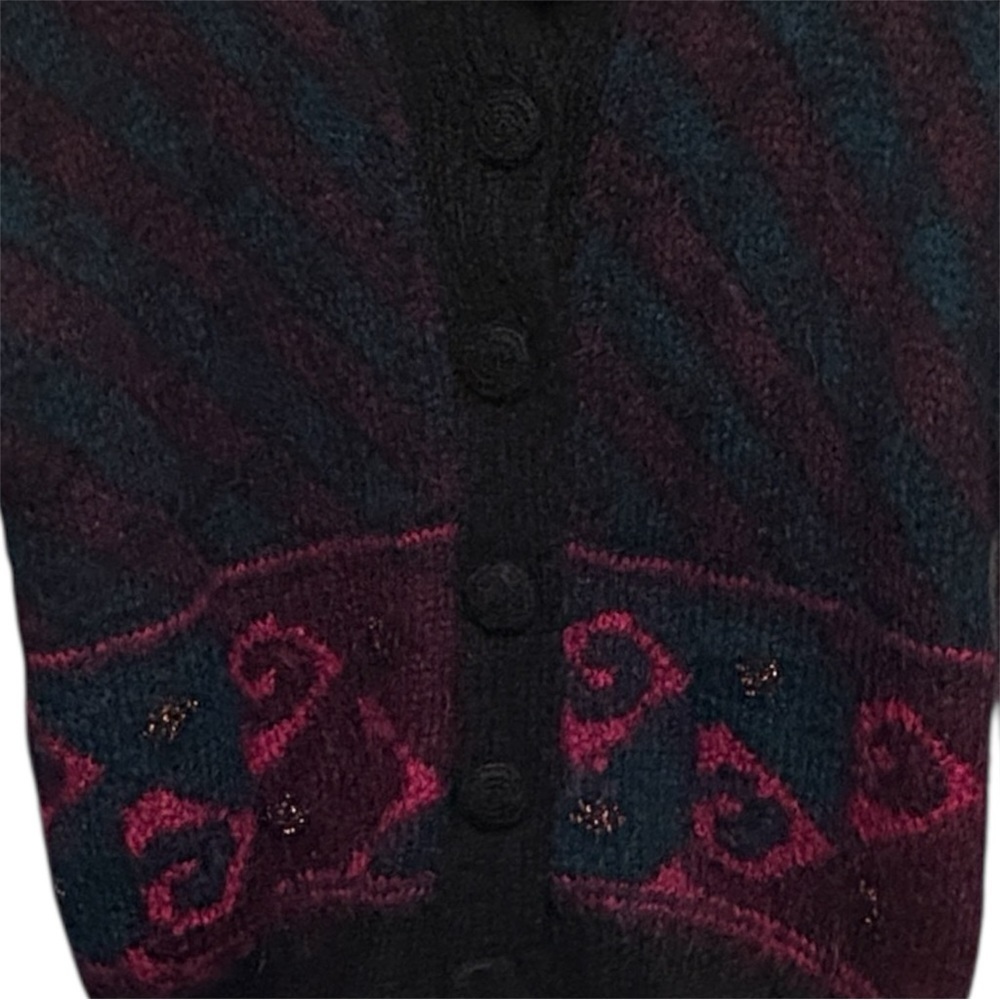 Segrets by Sigrid Olson Vintage Mohair Wool Sweater Cardigan Womens size Medium - Picture 4 of 9
